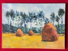 Claude Monet (handmade) Sealed Painting Oil on canvas Size 25x35 cm