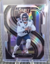2024 Panini Select - Premier Level Caleb Williams #114 Silver Prizm Die-Cut (RC)