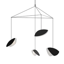 Sonneman 2904.25K Papillons 4 Light 54"W LED Suspension Multi - Black
