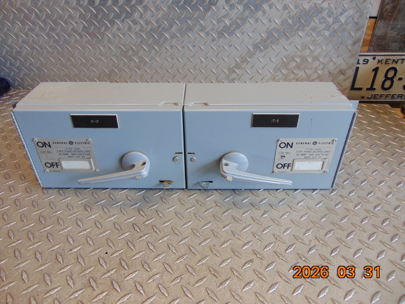 GE QMR THFP362 60 AMP TWIN FUSIBLE PANELBOARD SWITCH w HARDWARE
