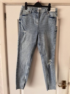Matalan April Ankle Grazer Skinny Jeans Women Size 14 Acid wash BNWT