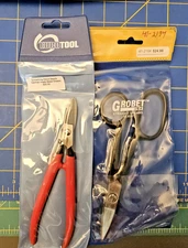 Lot of 2 Crafting/Jewelry Making Metal Shears Eurotool Germany Grobet USA
