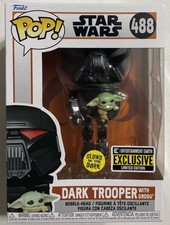 Nuevo Funko Pop Star Wars Dark Trooper con Grogu GITD #488 *NUEVO EN CAJA*