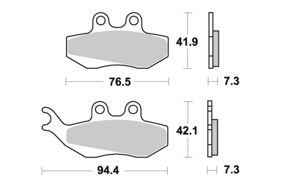 Plaquette de frein Perftec pour stopper les sifflements sur Gilera