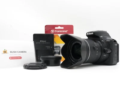 Appareil photo reflex numérique 24,2 mégapixels Nikon D5600 noir avec kit obj... - Photo 1/4