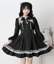 Renewal Sale Pearl Lace Heart Buckle Occasion Dress Jirai New