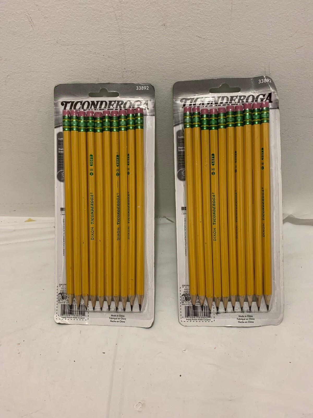 Ticonderoga No. 2 Soft Black Lead Yellow Pencils 20-Pack-image