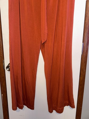 Matilda Jane Women’s Rayon Pull On Wide Leg Rust Colored Pants  Size XXL - Picture 4 of 11