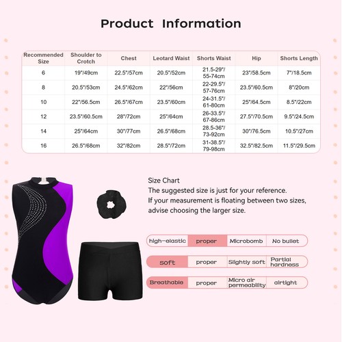 Kids Girls Outfit Shorts Set Patchwork Suit Athletic Swimwear Tracksuit Yoga - Picture 24 of 40
