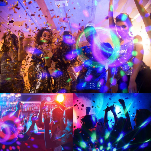 LED Party Disco RGB Magic Ball Licht Fernbedienung, RGB rotierender Club DJ USB UK - Bild 8 von 8