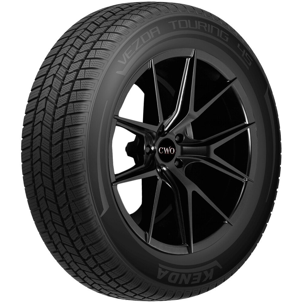 (QTY 4) P195/65R15 Kenda Vezda Touring 4S 91H SL Black Wall Tires