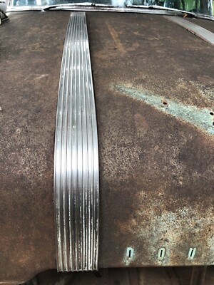 1955 1956 Pontiac Star Chief Stainless Hood Trim Molding Waterfall