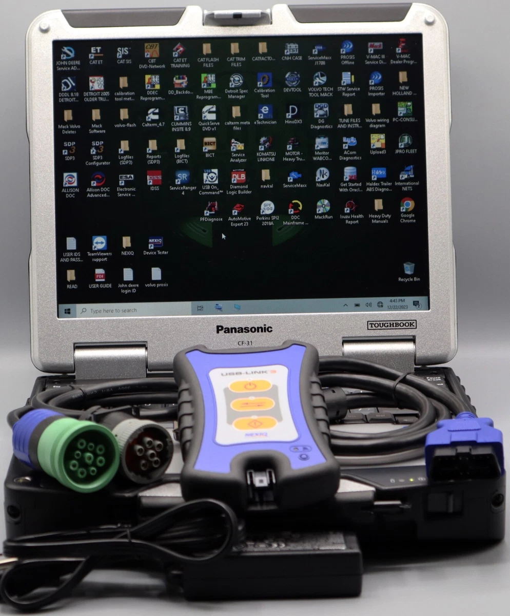 Heavy Duty Diesel Repair Tuner Scanner Diagnostic Truck Laptop