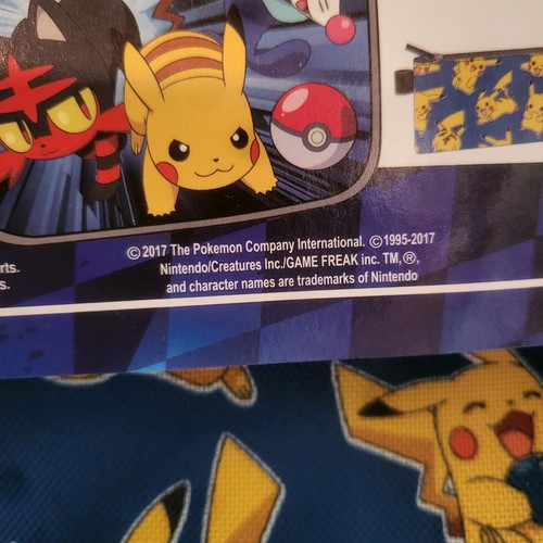 Pokémon 5 Piece Backpack Lunch Bag Pencil Case Water Bottle Sling Set NWT - Picture 7 of 9