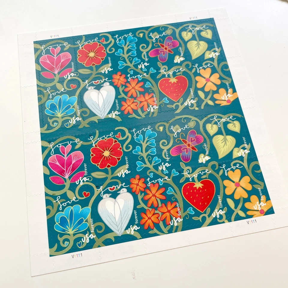 US # 4531-40 GARDEN OF LOVE (2011) - Sheet of 20 Forever Stamps MNH NEW! Floral - Image 2 of 4