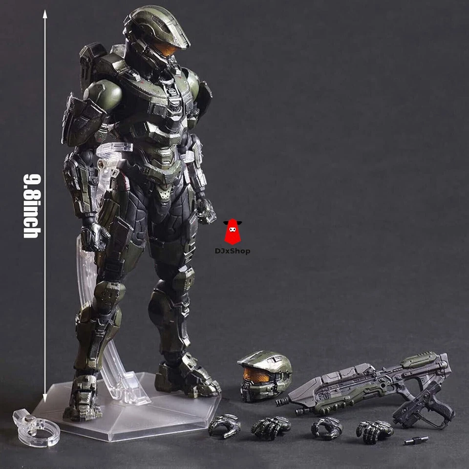 Halo3 Play Arts kai Kotobukiya Master Chief Figure Model 11'' Collection Toy - Image 2 of 4