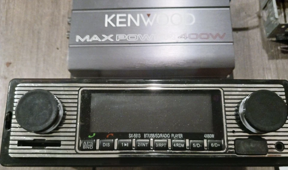 RADIO KIT SS-5513 BLUETOOTH MP3 + REMOTE + KENWOOD 400w AMP + KICKER SPEAKER HOT - Image 2 of 4