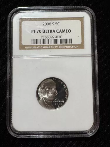 2006-S 5C Jefferson Nickel NGC PF70 Ultra Cameo