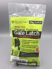 Gate Latch D & D Technologies, T- Latch General Purpose TL01 Black (New)