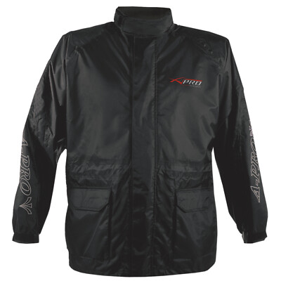 Regenjacke wasserfest Übermantel Motorrad Motorrad Roller gefüttert schwarz M
