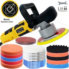 Orbital Dual Action Car Polisher Buffer Sander 6 Polishing Waxing Machine Pads