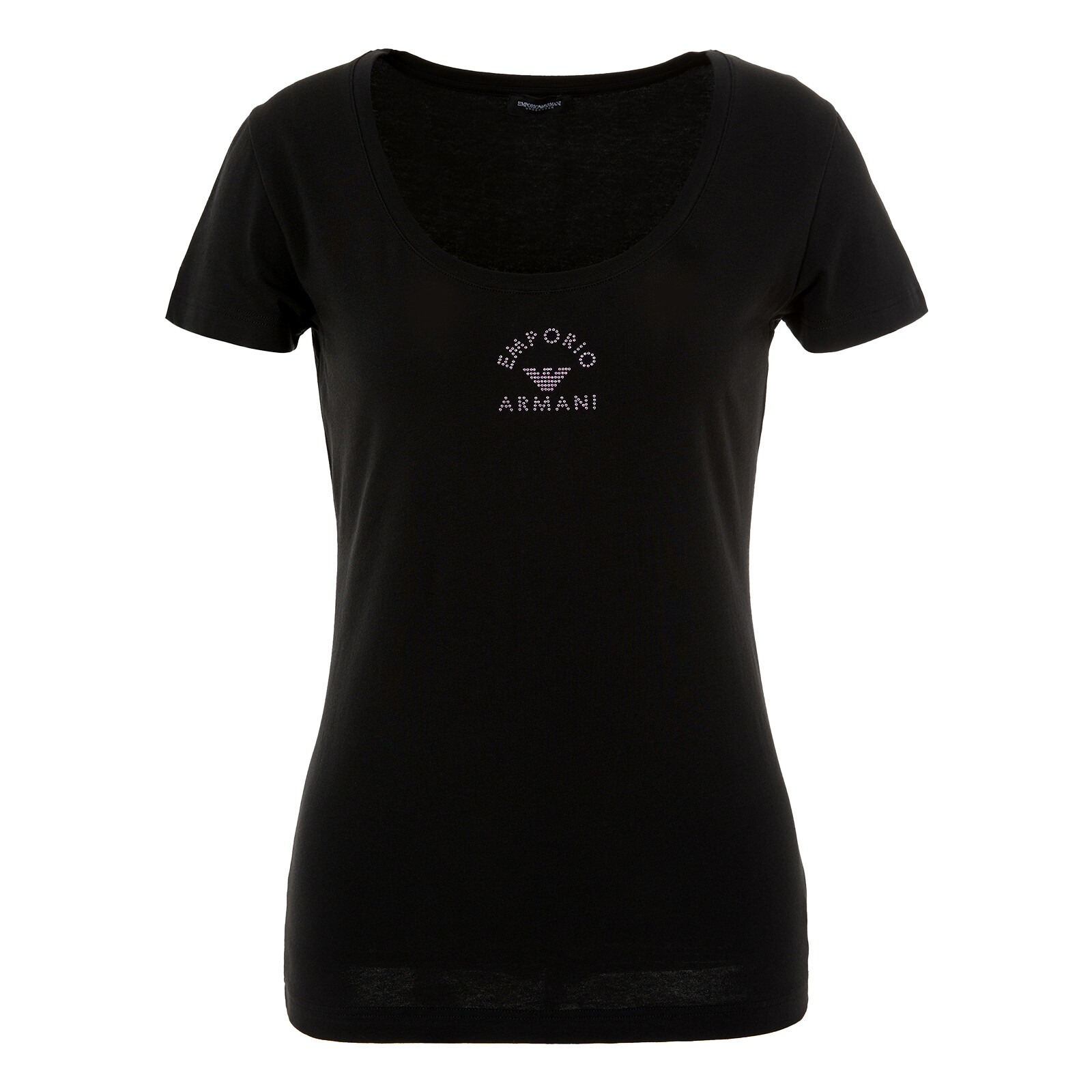 Рубашка EMPORIO ARMANI Damen с U-образным вырезом для отдыха, футболка S/S с U-образным вырезом
