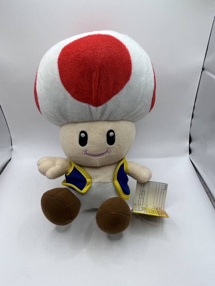 Vintage Retro 2006 Banpresto Nintendo Super Mario Bros Toad Plush