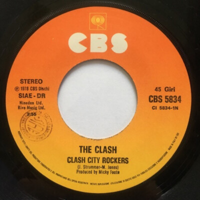 ガーゼ city rockers 7\" The Clash - Clash City Rockers (7