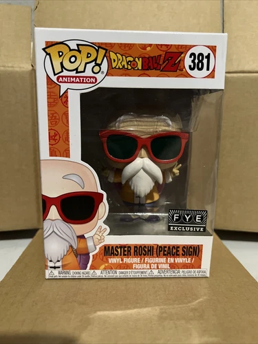 Funko Pop! Vinilo: Dragon Ball Z - Master Roshi (Peace Sign) - FYE (Exclusivo)...