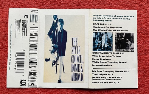 THE STYLE COUNCIL - CASSETTE TAPE - HOME & ABROAD - Picture 4 of 10