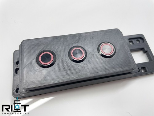03-04 G35 Coupe 3 Button Panel - Red LED 19mm Buttons - Ash Tray Mounted - Picture 4 of 6