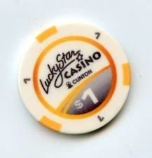 1.00 Chip from the Lucky Star Casino Clinton Oklahoma ICON