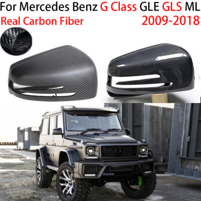 For Mercedes Benz G Class GLE GLS ML R Carbon Fiber Car Rear View Mirror Covers