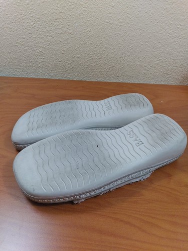 Bass Sandals Womens 7.5M july Slide Flats Tan Fabric Open Toe Casual Sip On - Picture 5 of 5
