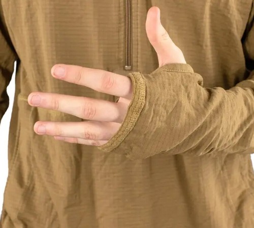New USMC FROG THERMAL PULLOVER TOP Waffle Fleece Flame Resistant Military Coyote - Picture 4 of 12
