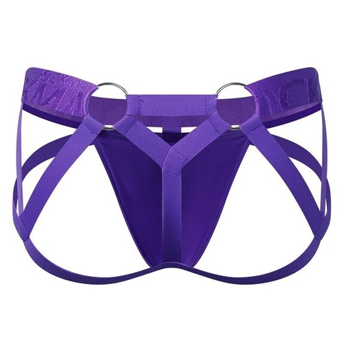Herren Jockstrap G-String Unterwäsche elastischer Riemen Tangas sexy schwule Slip Unterhose - Bild 26 von 31