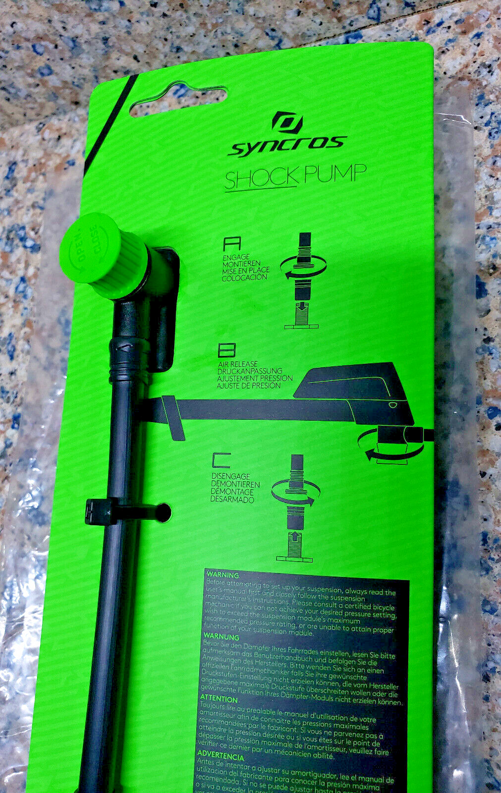 100% NEW Syncros Boundary 1.0SH Digital Shock Pump 300 PSI SAME DAY FREE SHIP