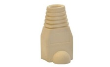 Dolphin Components DC-Boot-WH White Assembled Boot Patch Cord (Pack of 100)