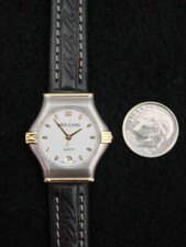 Wristwatch Lady's Simon Chang Leather Stainless Swiss 7 Jewel NOS 1980s France