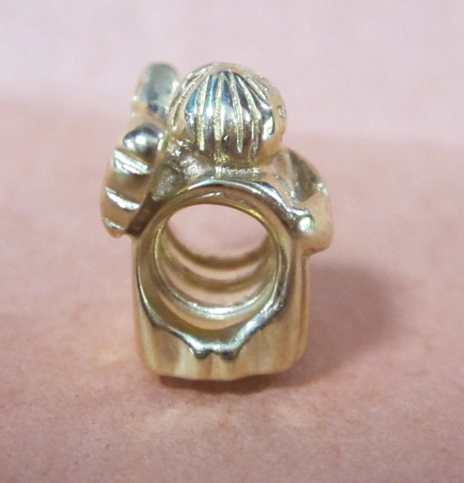 AUTÉNTICO PANDORA ÁNGEL DE LA ESPERANZA CUENTAS DE ORO 14K #750419 ENCANTO NUEVO F/SH Foto 3 de 4