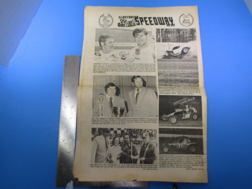 Illustrated Speedway News 10 de abril de 1973 John Collins Melbourne FL Speedway L766 - Imagen 2 de 2