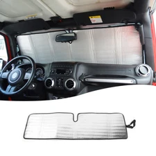 Front Window Windshield Sun Shade Shield Cover Visor UV Block For Jeep Wrangler