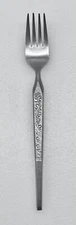 (1)  ~  7 1/2"  MCM SS " WINTHROP " MIJ DINNER FORK TEXTURED FIDDLE FERN PATTERN