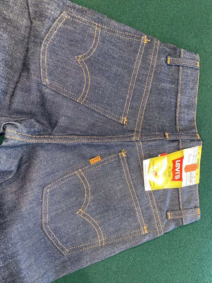 Vintage Levis Blue Jeans orange tab student Cut 746 NOS NWT 70s Dead-stock Rare