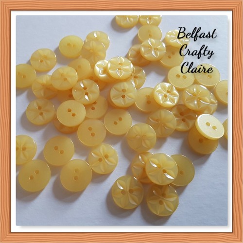 10 25 or 100 - Star Baby Round Resin Sewing Buttons - Size 18 22 26 - 11 Colours - Picture 25 of 25