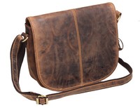 ÃœBerschlagtasche Damentasche Greenburry Vintage Leder Damentasche Braun Vintage