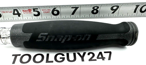 SNAP ON TOOLS FHL100 DT 3/8" Dr 100 Tooth DK GREY Soft Grip Long Ratchet NEW+ - Picture 5 of 12