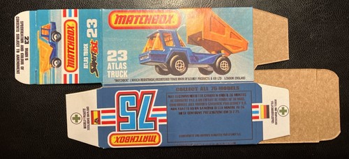 Matchbox Superfast #23 Atlas ‘74-‘76 Type J Repro Box - Picture 2 of 2