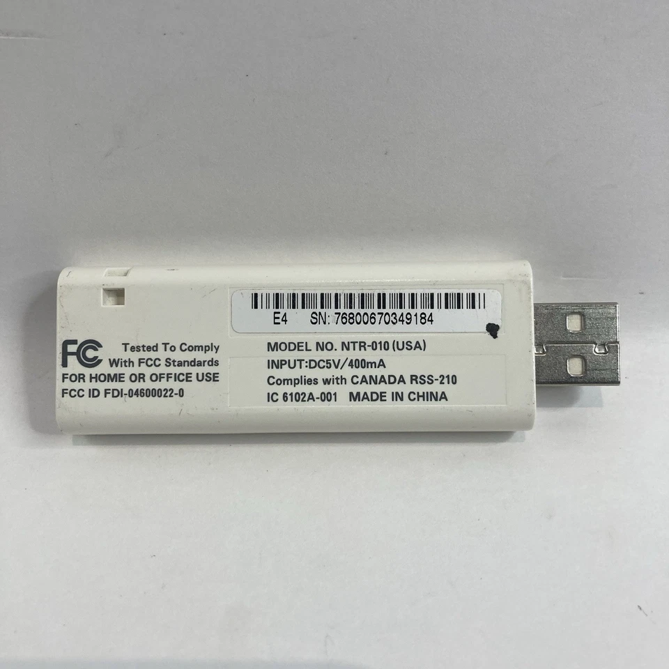 Genuine Nintendo Wi-Fi USB Connector (NTR-010) Powered by Buffalo DS / 3DS / Wii - Image 2 of 2