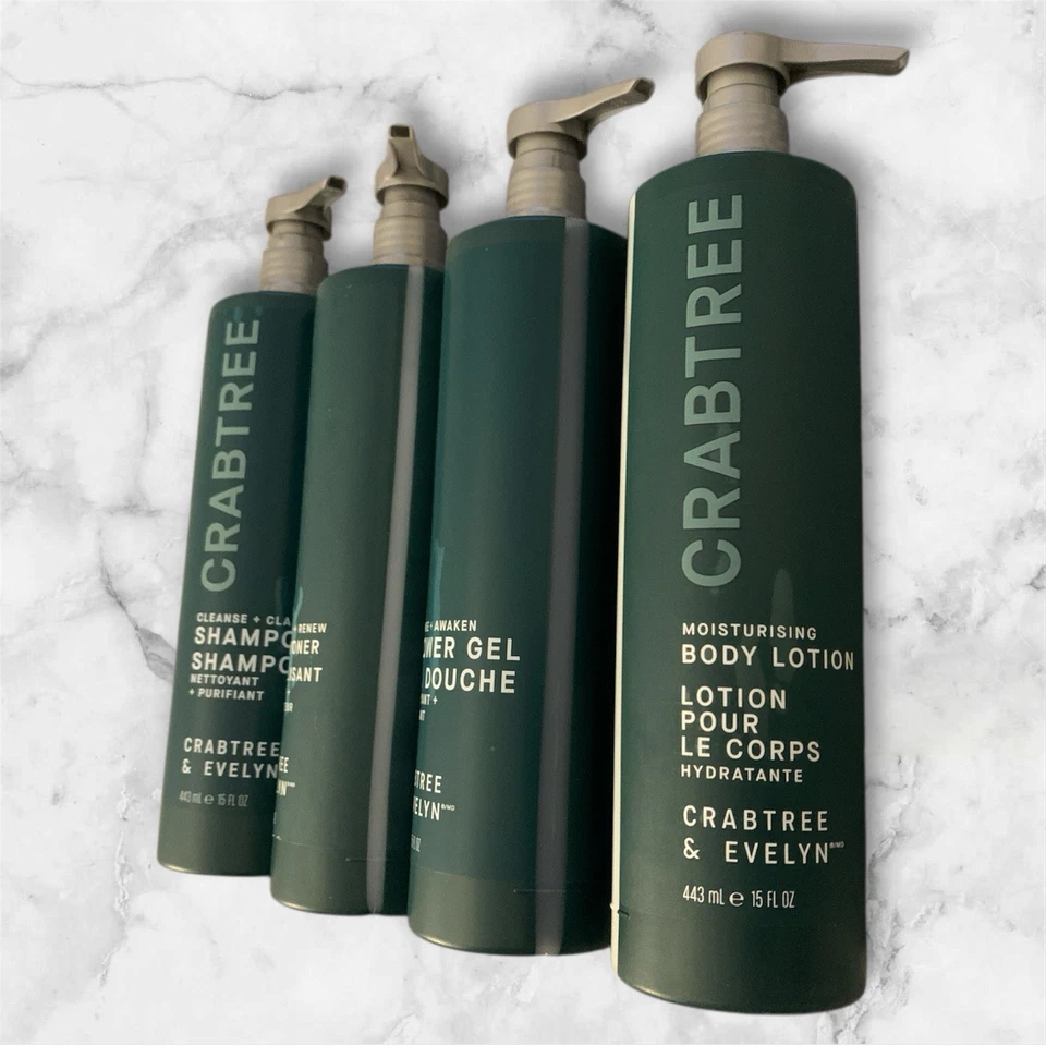 Crabtree & Evelyn Shampoo & Conditioner & Body Lotion & Shower Gel SET Of 4 - Image 3 of 3